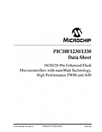 DataSheet PIC18F1330 pdf